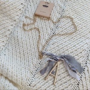 NWT Letter A Necklace/Keychain